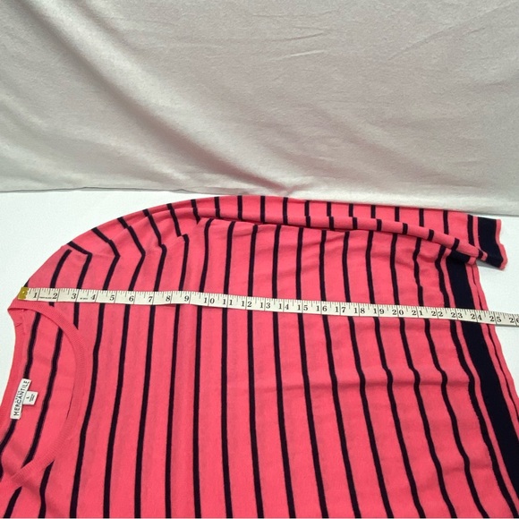 J Crew Mercantile Peyton Large Womens Sweater Mixed Striped Pink Black Casual - Picture 11 of 14